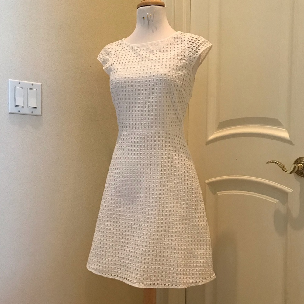 NWOT J Crew white eyelet summer dress